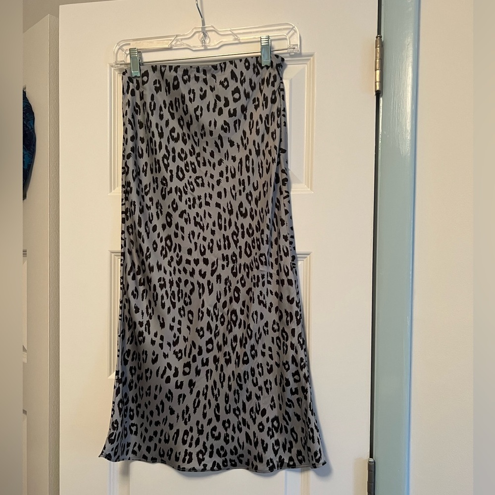 Bardot Leopard Midi Skirt